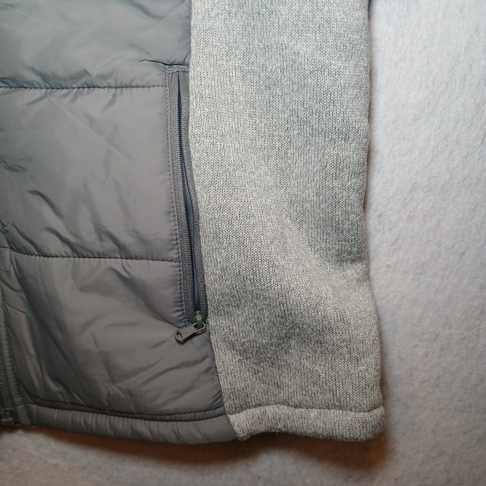 Nautica Women's Puffer Fleece Vest Gray Wind Water Resistant Size Small - Picture 3 of 14